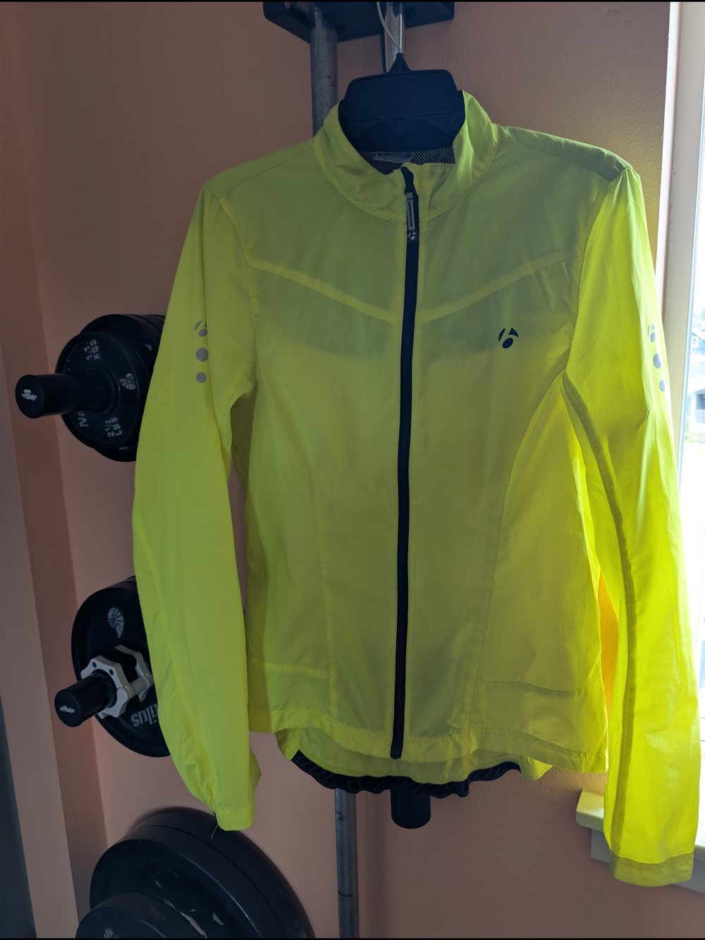 Women's Bontrager High-Visibility Yellow Lightweight Cycling Jacket